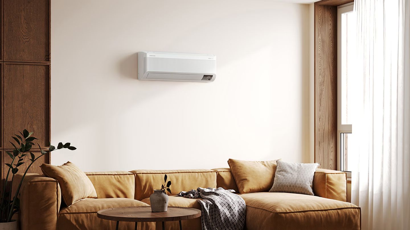 Điều hòa Samsung AR24CYFCAWKNSV 24000BTU inverter 1 chiều 1 Samsung AR24CYFCAWKNSV có kiểu dáng sang trọng với tone màu trắng hoàn hảo