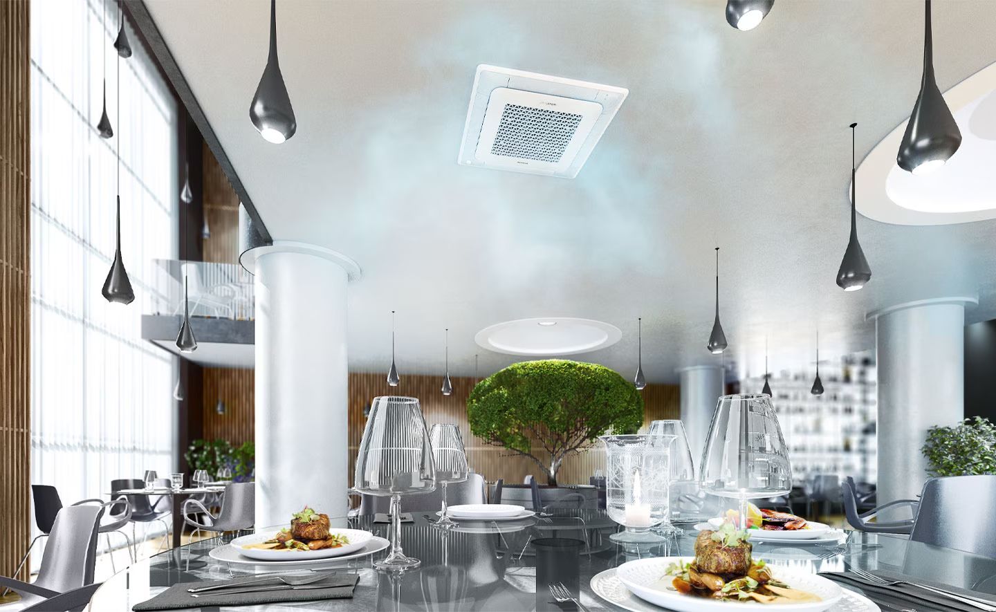 Dàn lạnh Samsung AJ035TNNDKH/EA cassette sử dụng công nghệ Windfree