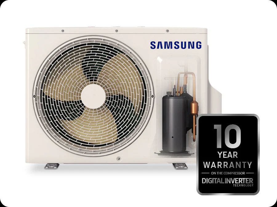 Điều hòa Samsung AR13DYHZAWKNSV 12000BTU 1 chiều inverter 6 Máy nén biến tần với thiết kế cải tiến mang đến độ bền cao