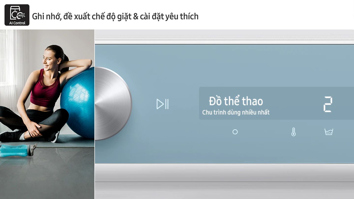 Chức năng tự động đề xuất chế độ giặt yêu thích