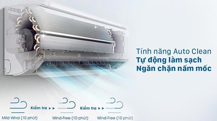 Tự động làm sạch Auto Cleaning