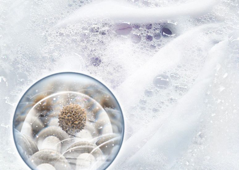 Chế độ Bubble Soak sẽ ngâm với thời gian lâu hơn để loại bỏ các vết bẩn cứng đầu