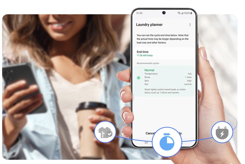 Giúp bạn điều khiển ở mọi lúc, mọi nơi chỉ cần liên kết máy với ứng dụng