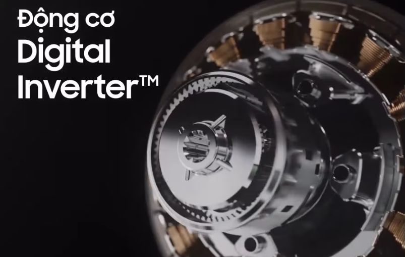 Động cơ Digital Inverter đã được hãng trang bị nam châm vĩnh cửu