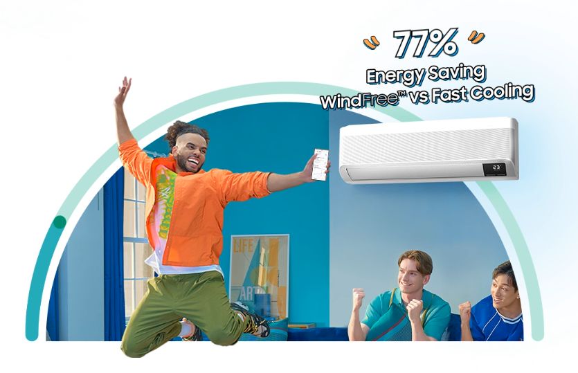 Khám phá thêm về điều hòa Samsung Wind Free 10 Chế độ Wind Free bạn có thể tận hưởng gió mát lạnh sảng khoái