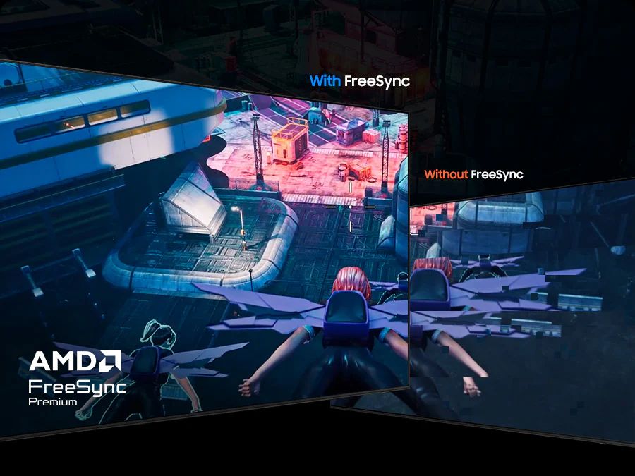 ông nghệ FreeSync Premium Pro giúp giảm thiểu tình trạng giật, xé hình